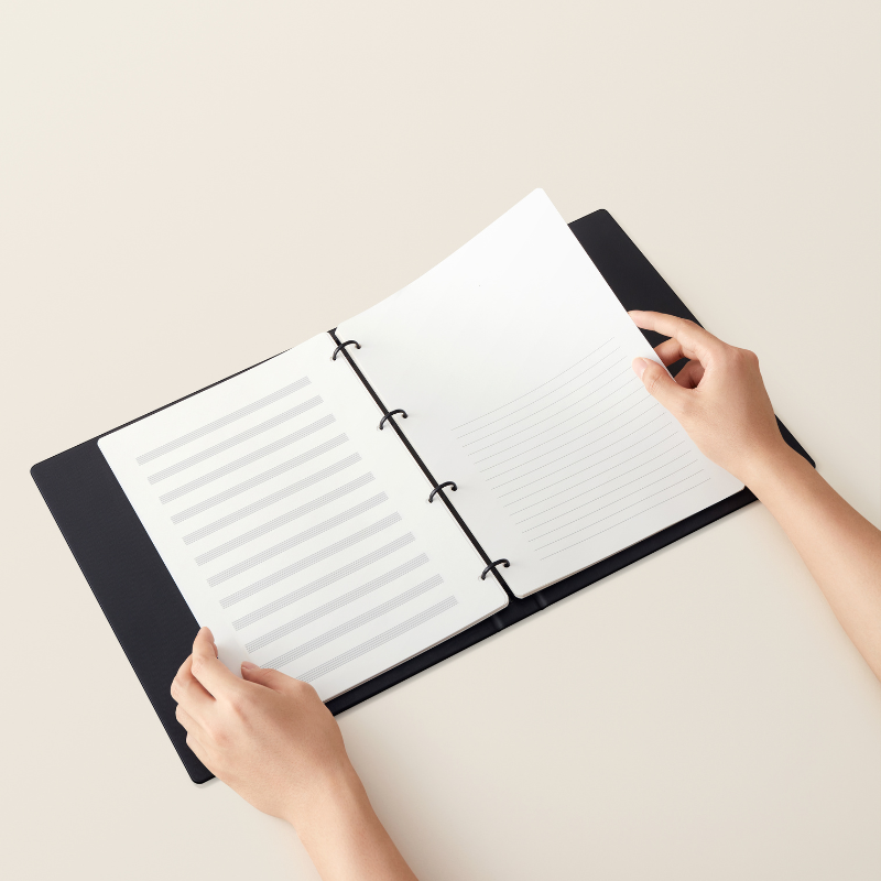 Notes Vistas (sheets folder & Loose-leaf notebook)