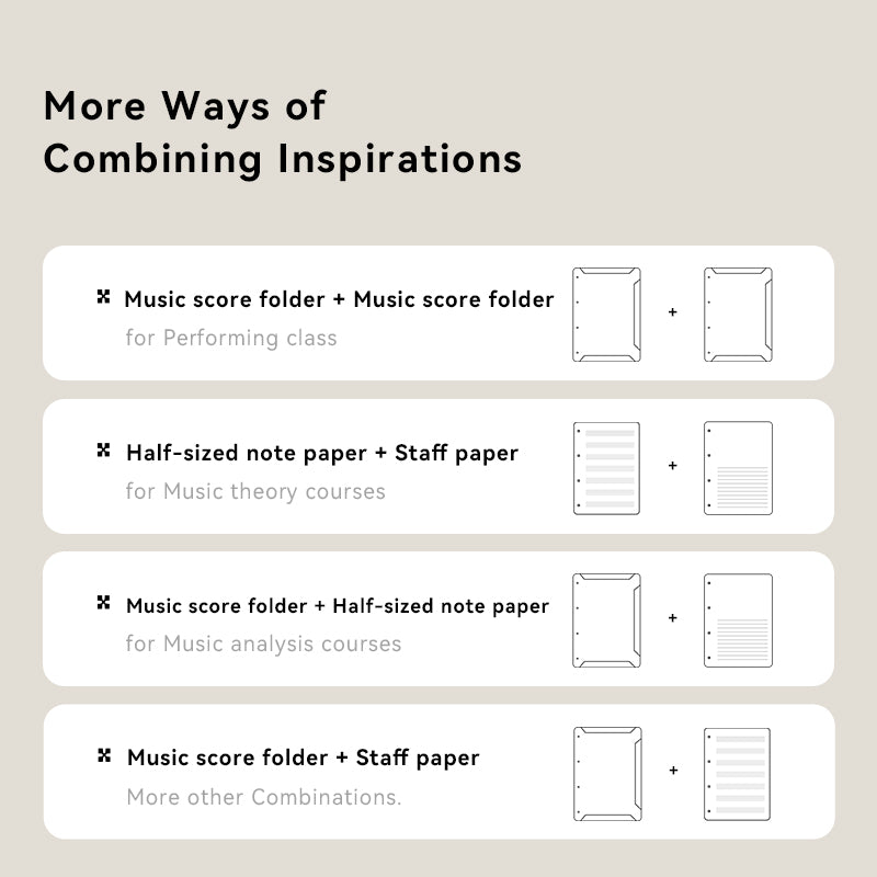 Notes Vistas (sheets folder & Loose-leaf notebook)